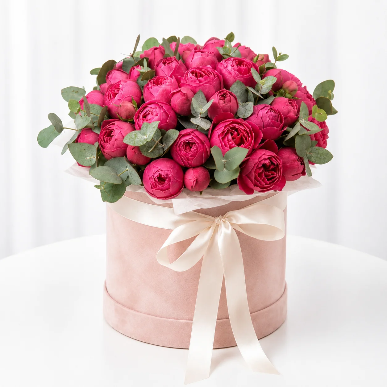 Blush Keepsake – 11 Pink Peony Rose Box-2